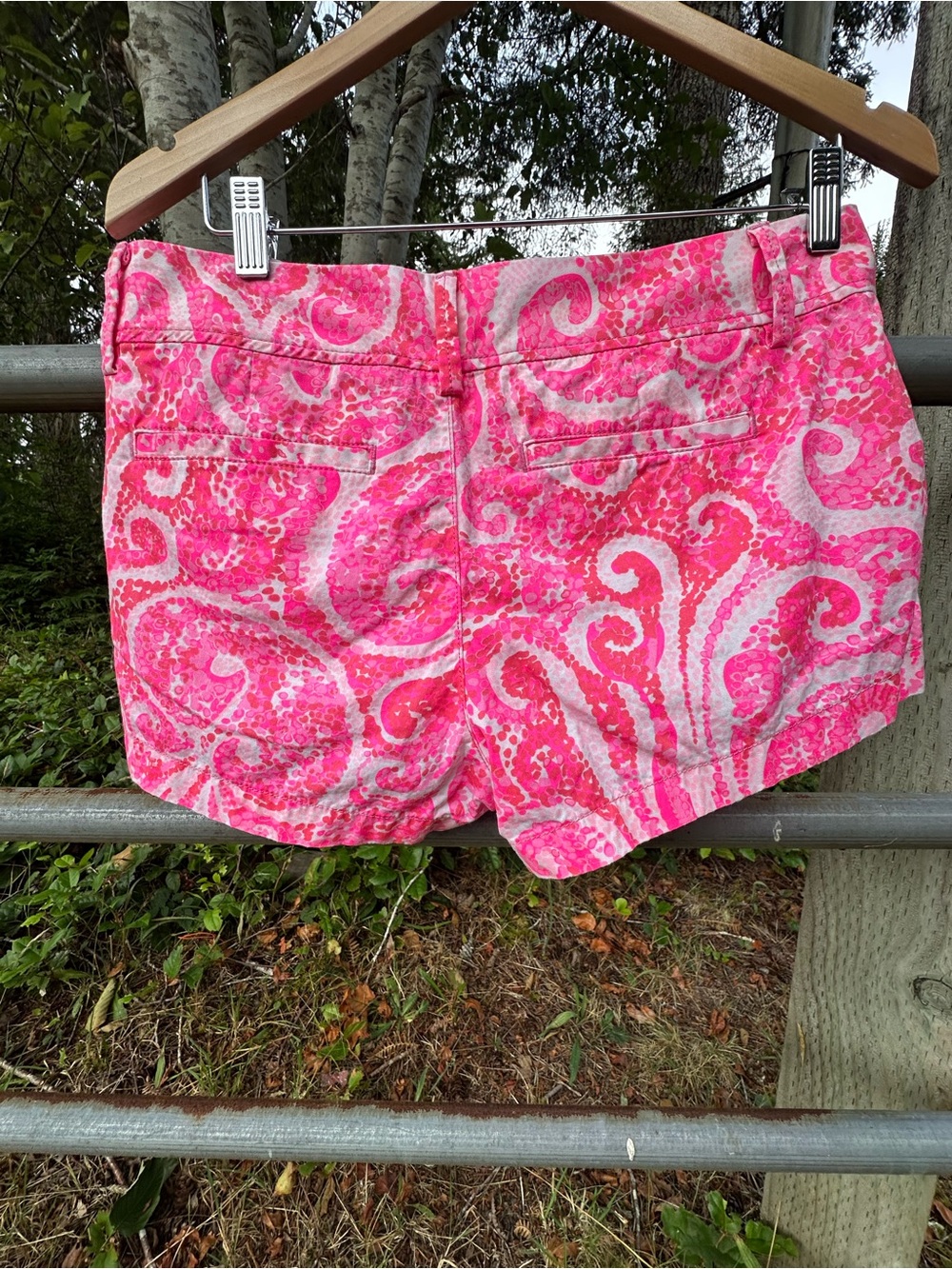 Lilly Pulitzer Pink Swirl Print Micro Shorts Preppy Resortwear Coastal Feminine - Picture 10 of 14